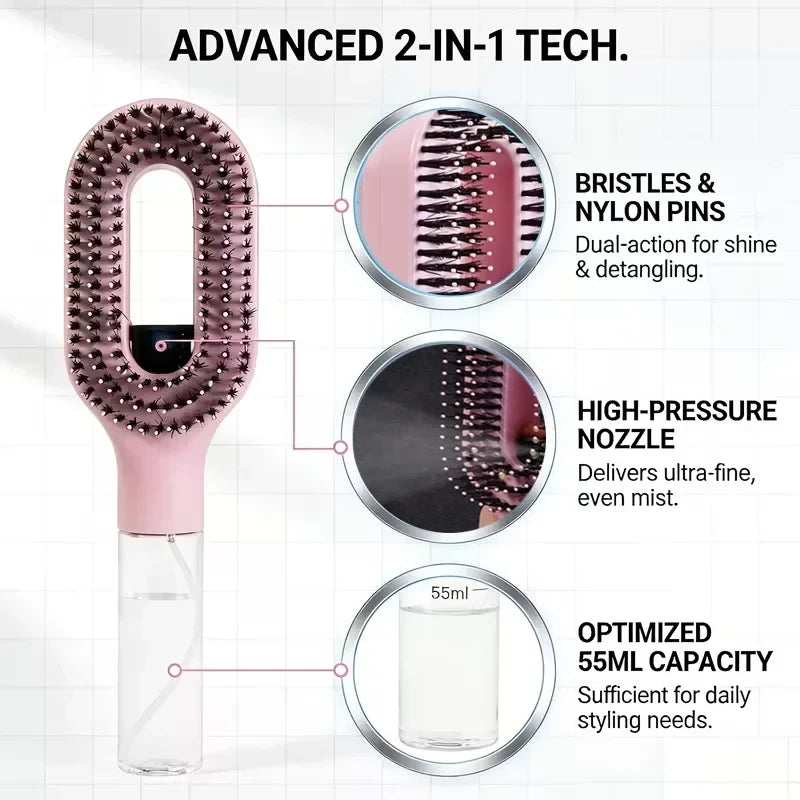 2-in-1 Hydrating Detangling Brush